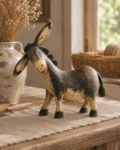 🐴Rustic Donkey Figurine for Farmhouse Decor