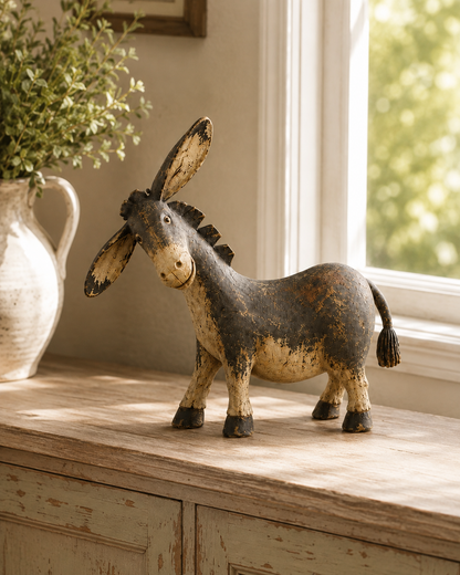 🐴Rustic Donkey Figurine for Farmhouse Decor