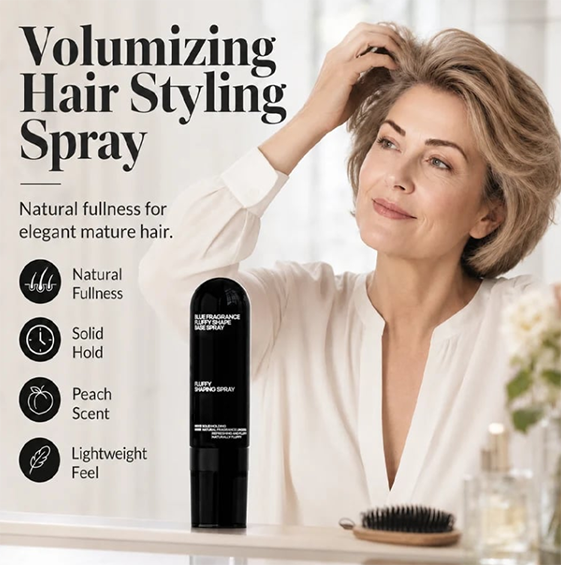 💁Buy 1 Get 1 Free✨Fluffy Hair Shaping Spray, Long Lasting Peach Scent Volumizing Hair Mist for All-Day Hold
