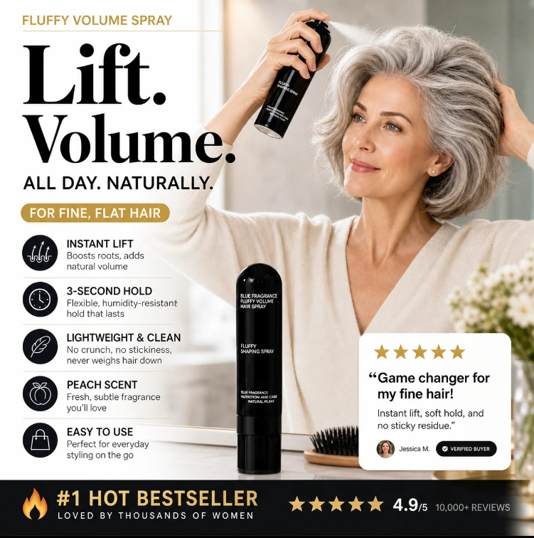 💁Buy 1 Get 1 Free✨Fluffy Hair Shaping Spray, Long Lasting Peach Scent Volumizing Hair Mist for All-Day Hold