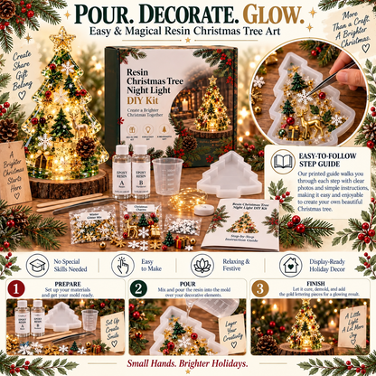 🎁 Christmas Craft Kit — Make Your Own Glowing Tree