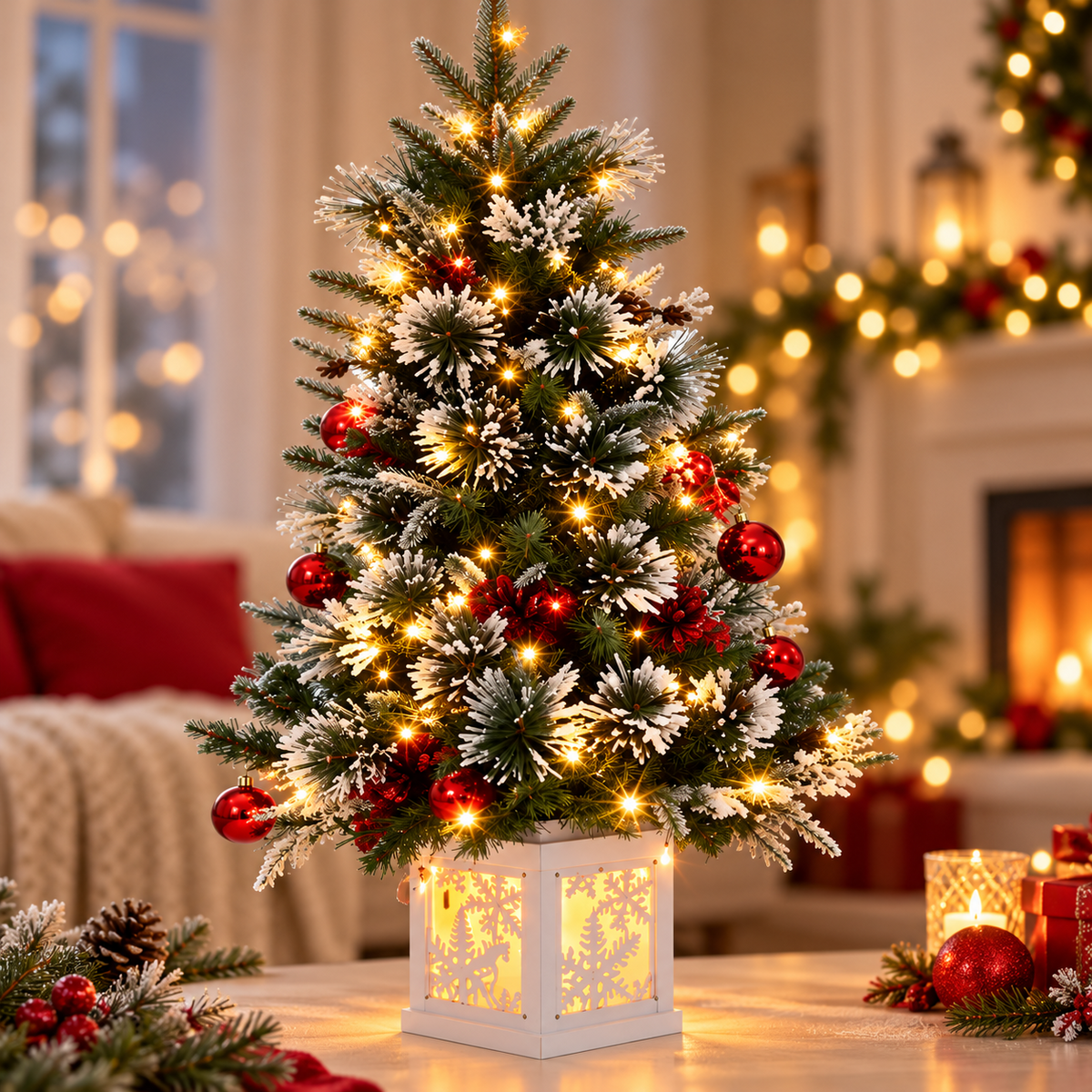 Artificial Christmas Tree 🎄✨ – Lush, Realistic Greenery for a Magical Holiday Home