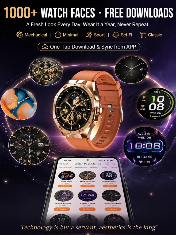 Stylish multi-functional sports monitoring watch