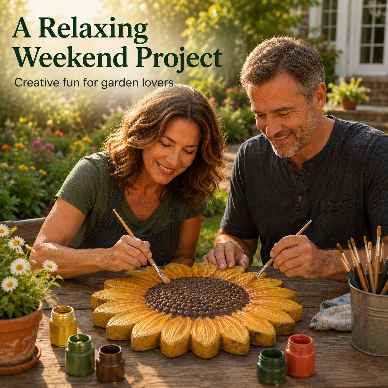 💥 LAST DAY 49% OFF🌻 Reusable Sunflower Stepping Stone Mold