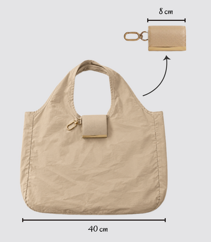 Mini Keychain Foldable Bag – Full-Size Reusable Tote for Groceries, Travel & Daily Errands