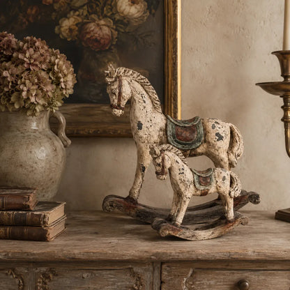 🎠Vintage Heirloom Rocking Horse Decor Set of 2