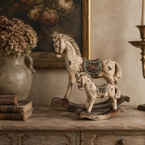 🎠Vintage Heirloom Rocking Horse Decor Set of 2