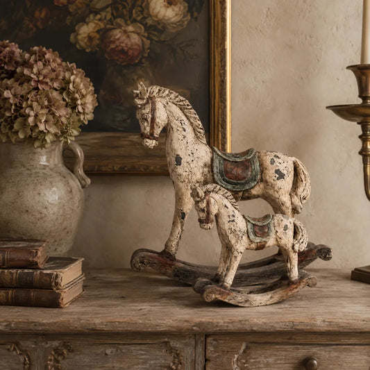 🎠Vintage Heirloom Rocking Horse Decor Set of 2