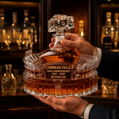 Go Pack Go! 105th Anniversary Lambeau Field Edition Whiskey Bottle