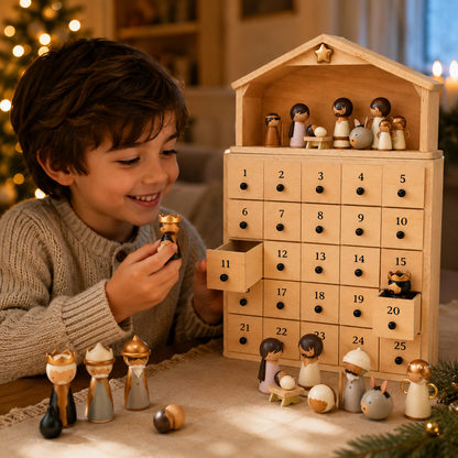 Nativity Advent Calendar 2026 – 24-Day Christmas Countdown with Nativity Figures
