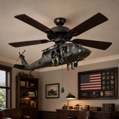 Helicopter Ceiling Fan Attachment Kit – Decorative Ceiling Fan Accessories for Home & Room Decor