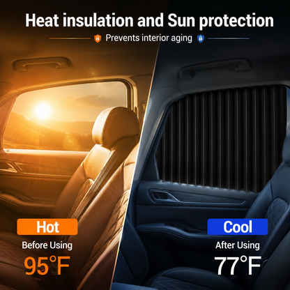 🚗4 Pcs Magnetic Car Side Window Sun Shades