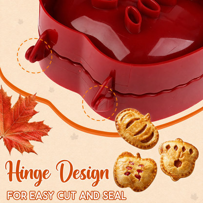 🍎 Fall Hand Pie Molds Set of 3 – Autumn Pumpkin, Apple & Acorn Dough Pressing Stamp Moulds for Thanksgiving & Christmas Baking ✨