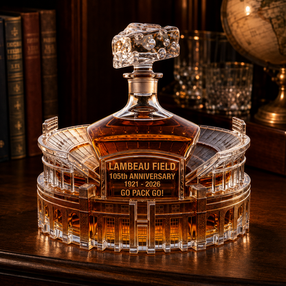Go Pack Go! 105th Anniversary Lambeau Field Edition Whiskey Bottle