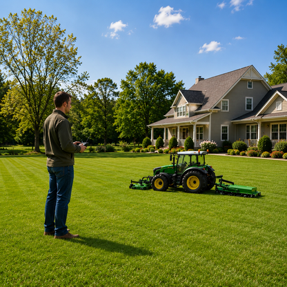 All-Terrain Wireless Remote Controlled Lawn Mower & Trimmer