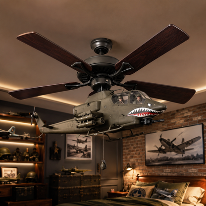 Helicopter Ceiling Fan Attachment Kit – Decorative Ceiling Fan Accessories for Home & Room Decor