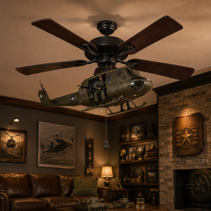 Helicopter Ceiling Fan Attachment Kit – Decorative Ceiling Fan Accessories for Home & Room Decor