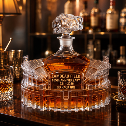 Go Pack Go! 105th Anniversary Lambeau Field Edition Whiskey Bottle