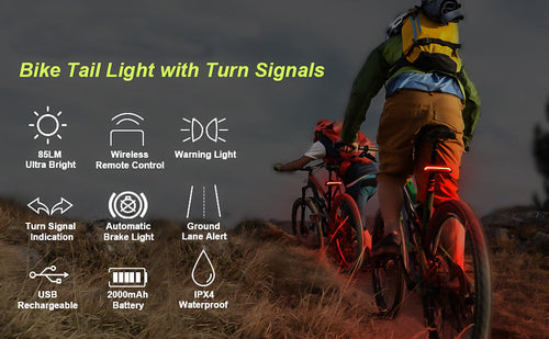 ✨Smart Bike Tail Light – Ride Safe, Be Seen Everywhere🚴