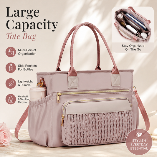 🏅Insulated Lunch Tote for Women – Stylish Leakproof Cooler Bag with Adjustable Strap & Side Pockets