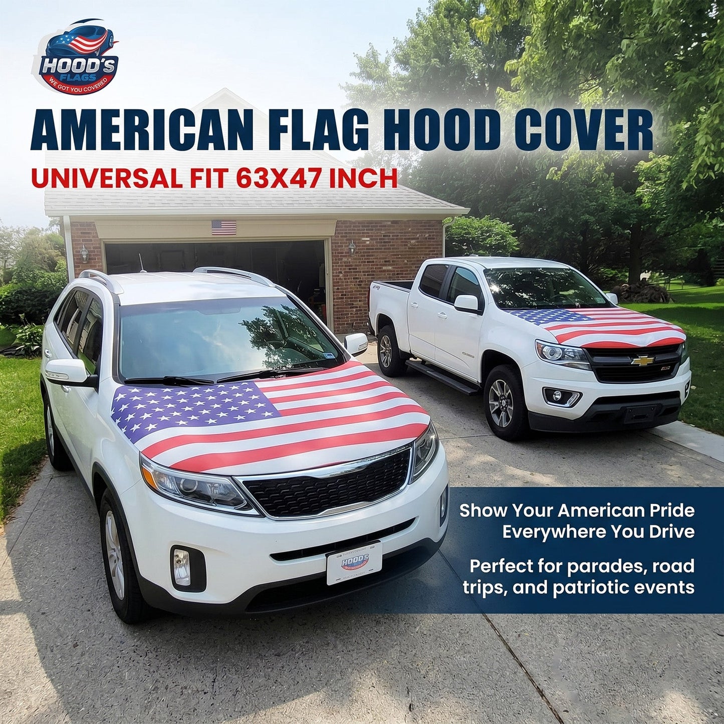 🎉4th Of July Flash Sale 65K+🔥American Car Hood Flag🦅