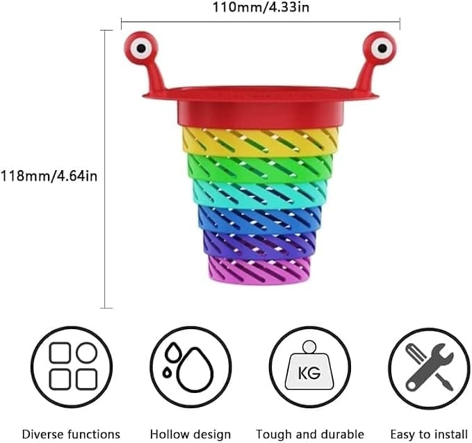 🔥😍Rainbow Expandable Sink Strainer Basket