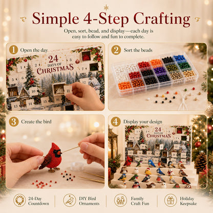Beaded Bird Advent Calendar