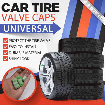 49% OFF This Week Promotions🎉🎉Glow-in-the-Dark Car Tire Valve Cap Set