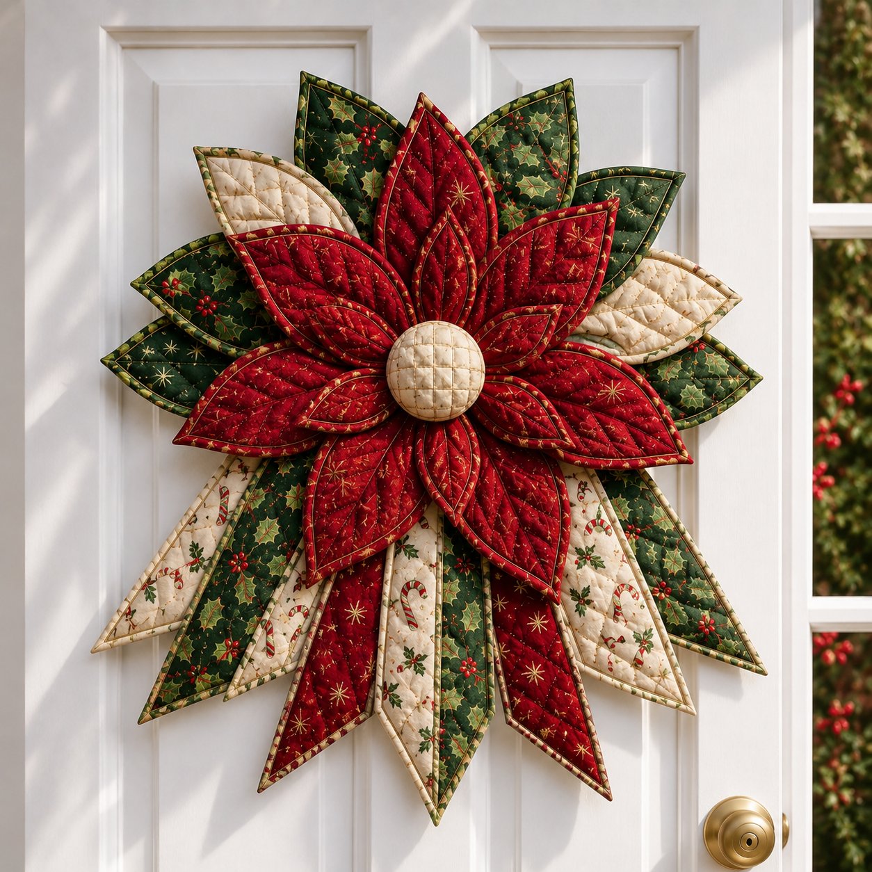⭐ 🎄 Christmas Sale 50% OFF 🎉 – DIY Quilted Christmas Door Hanging Kit for Festive Holiday Home Deco
