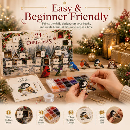 Beaded Bird Advent Calendar