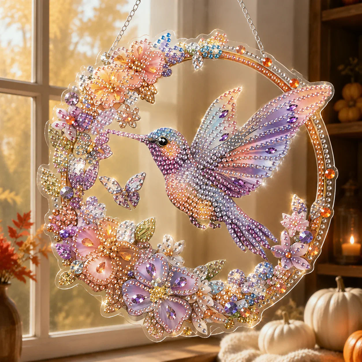 🎃 DIY Halloween Diamond Art Ornament | Sparkling Hanging Decor ✨