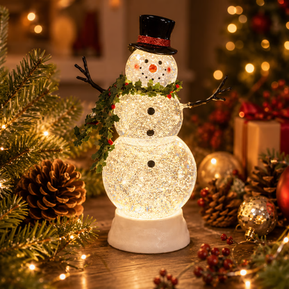 ⛄ LED Snowman Water Lantern – Cozy Christmas Glow Decoration ✨