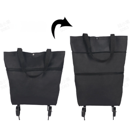 🎁Last Day Promotion 50% OFF🛒 Foldable Grocery Cart Bag – The Rolling Shopping Bag That Saves Your Back