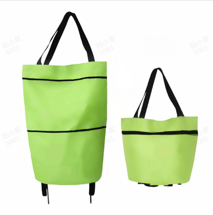 🎁Last Day Promotion 50% OFF🛒 Foldable Grocery Cart Bag – The Rolling Shopping Bag That Saves Your Back