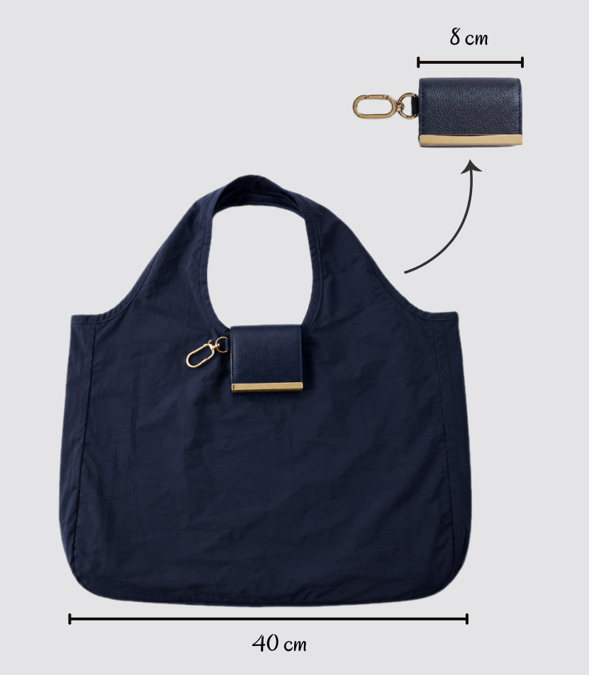Mini Keychain Foldable Bag – Full-Size Reusable Tote for Groceries, Travel & Daily Errands