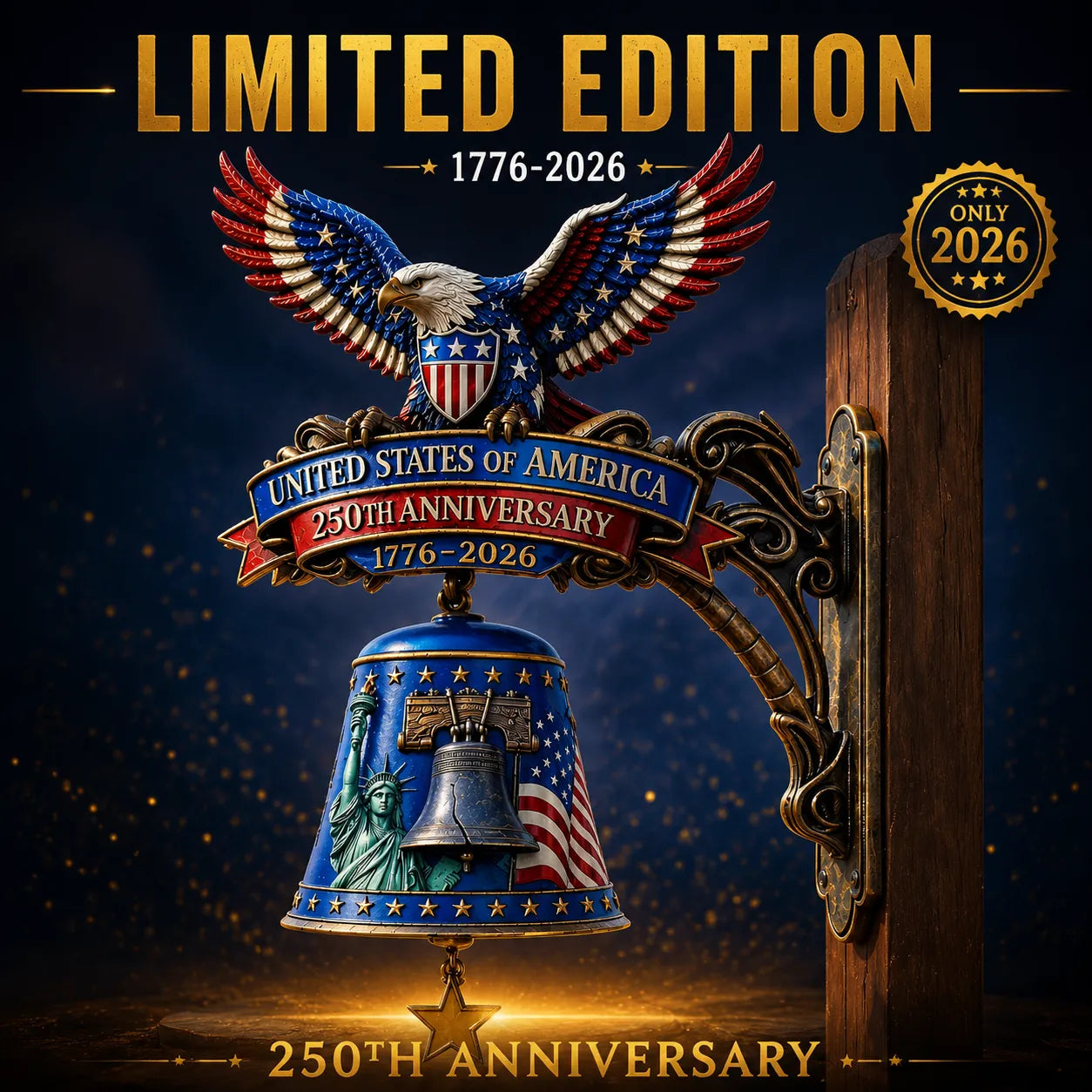 🔔USA 250th Anniversary Patriotic Wall Bell