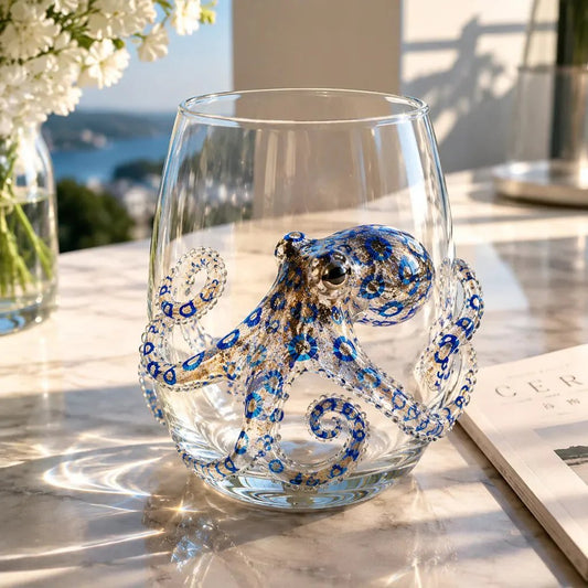⏰Last day Promotion-🎁The Perfect Beach House Gift🌊3D Ocean Animal Artisan Glassware Collection