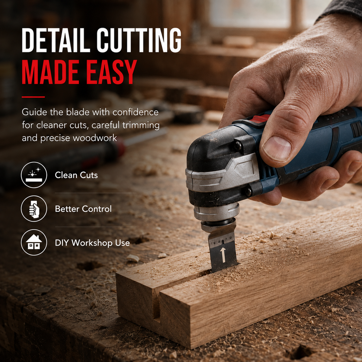 🔥🔧 12V Cordless Precision Cutter – Compact Multi-Function DIY Detail & Plunge Cutting Tool