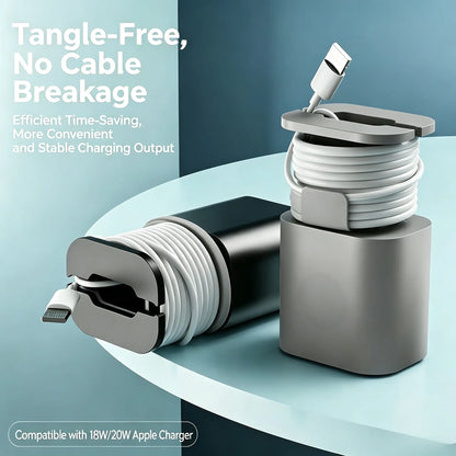 2PCS 2-in-1 Silicone Charger Protector with Cord Wrap for 18W/20W Adapters ✅
