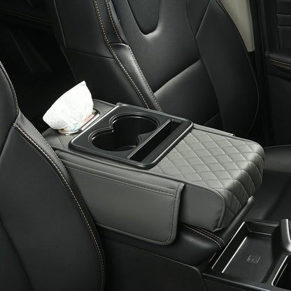 ⚡Waterproof PU Leather Car Armrest Cushion | Anti-Slip Auto Console Protector Mat