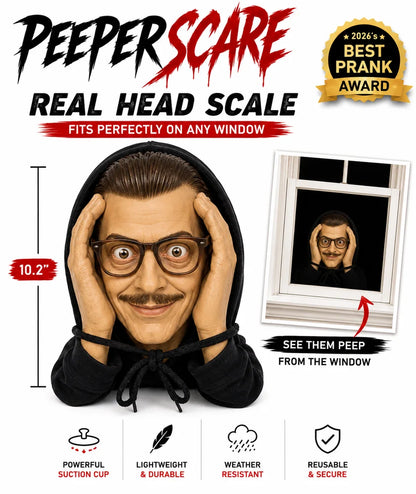 Peeping Stranger Window Prop – Real 1:1 Life-Size Halloween Prank Decor