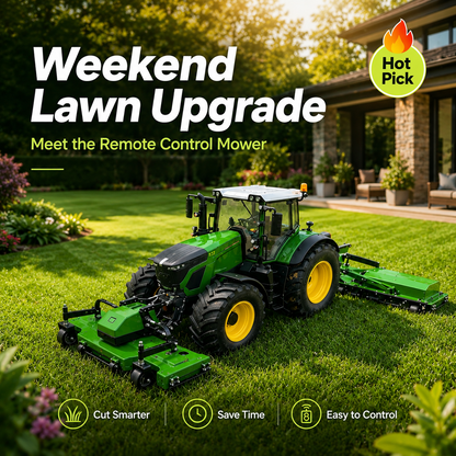 All-Terrain Wireless Remote Controlled Lawn Mower & Trimmer