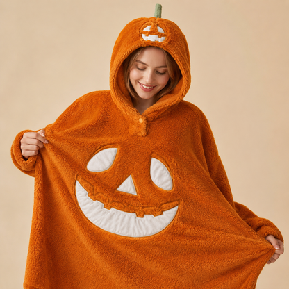 🎃Spooky Cozy Halloween Pumpkin Hooded Plush Robe