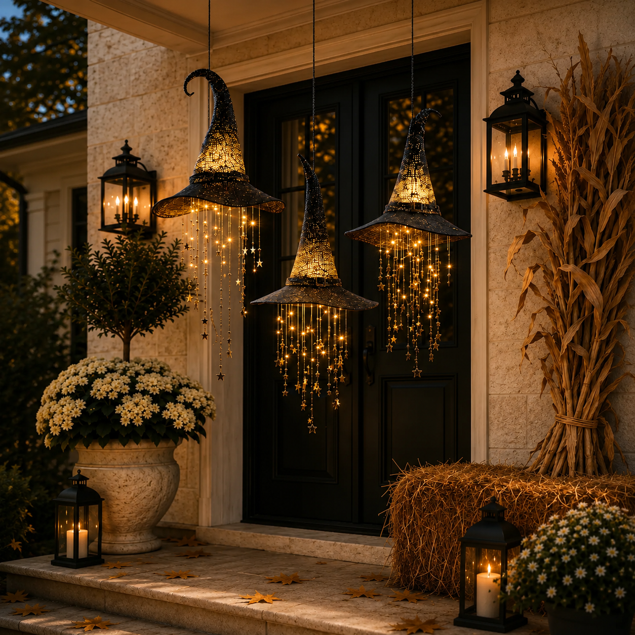🌟Lighted Witch Hat Hanging Chime