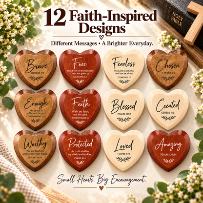 Christian Pocket Heart Gift Set – 12 Meaningful Gifts of Faith & Encouragement