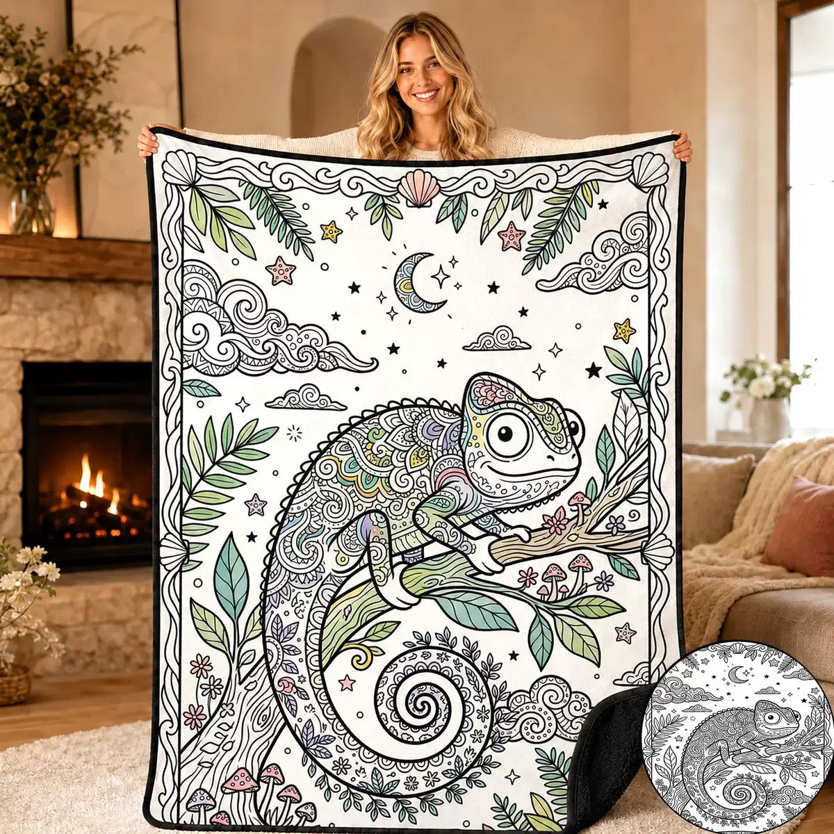 Zavrlyshop™ Coloring Blanket🖍️ Color It. Wash It. Repeat It! 🔄✨