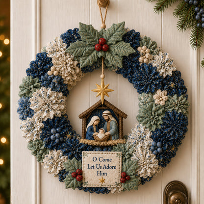 🔥Last Day 🔥🎄 3D Fabric Poke Wreath DIY Kit
