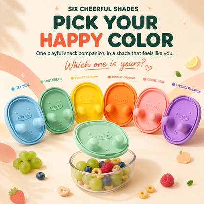 Snack & Grab Fruit Container – Built-In Finger Tongs for Less-Mess Snacking 🍇