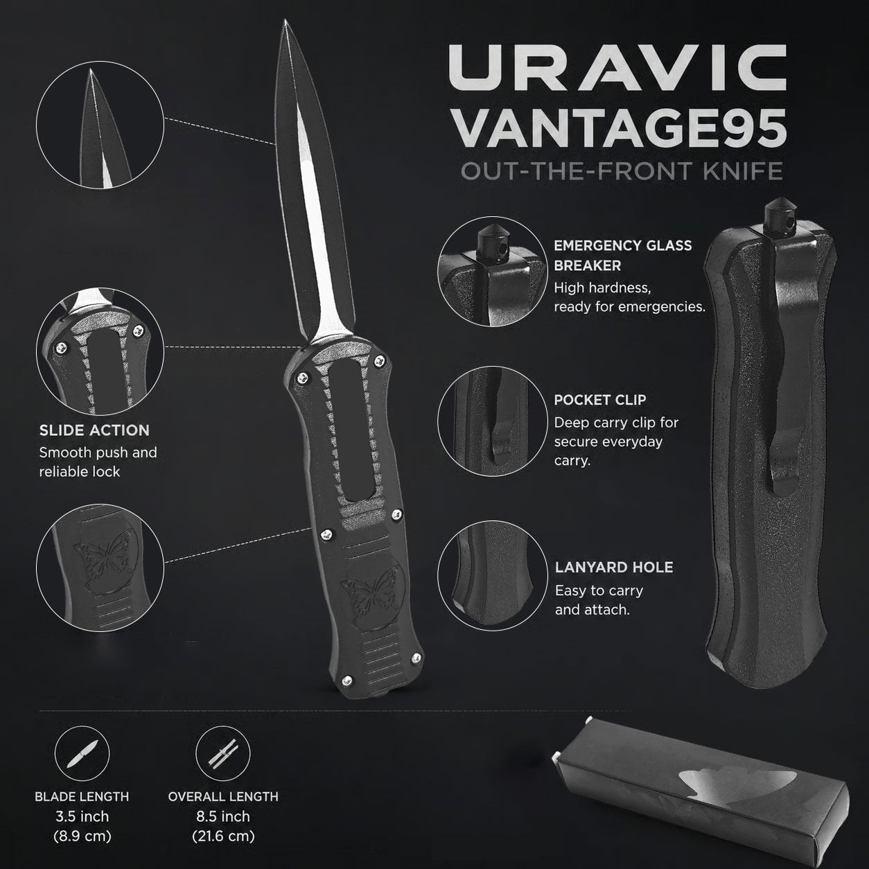 🔥Limited Time Discount 💥🔪New Draven Matt Diskin OTF AUTO Knife