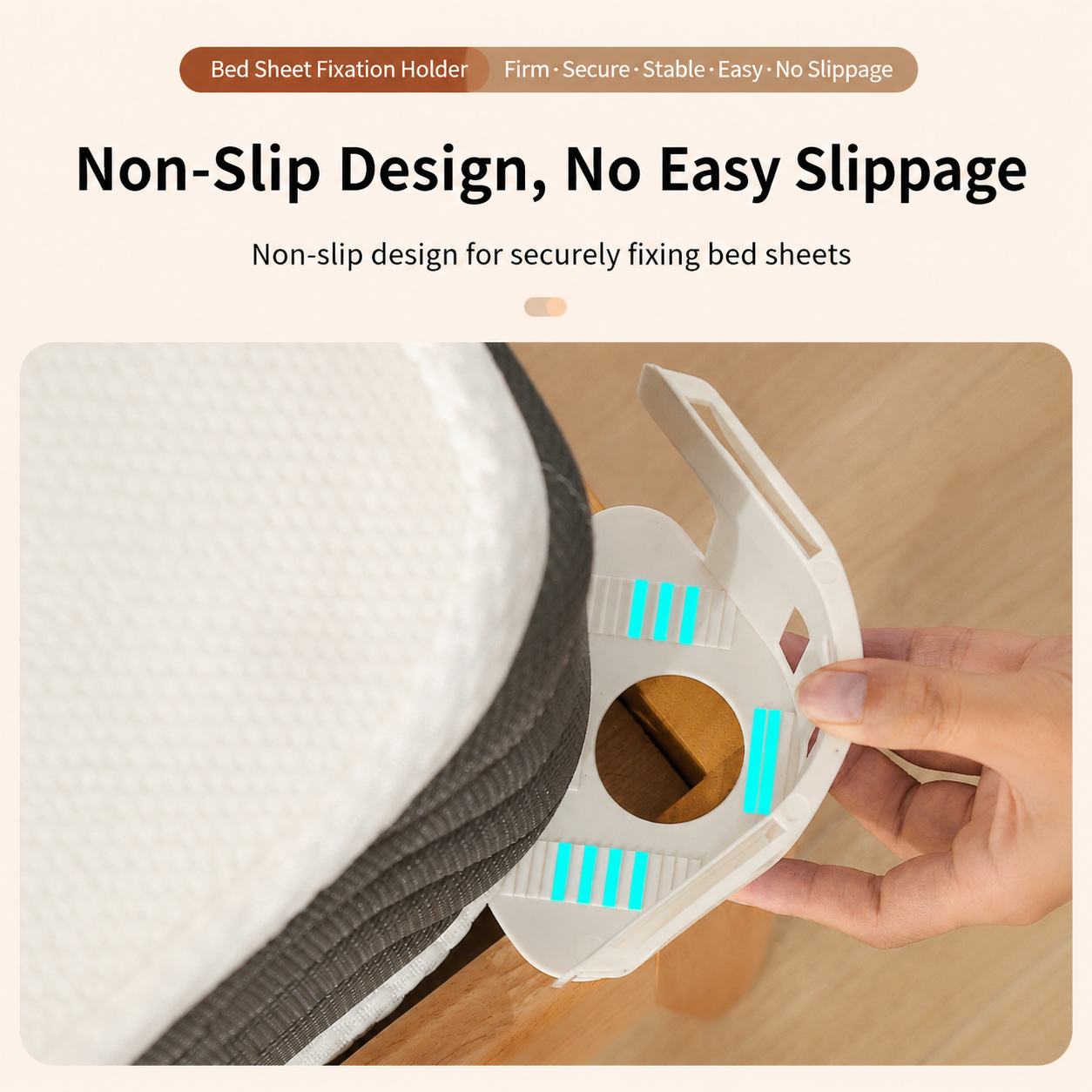 4-Pack Bed Sheet Tie-Down Straps, Suitable For Mattresses Of Various Sizes
